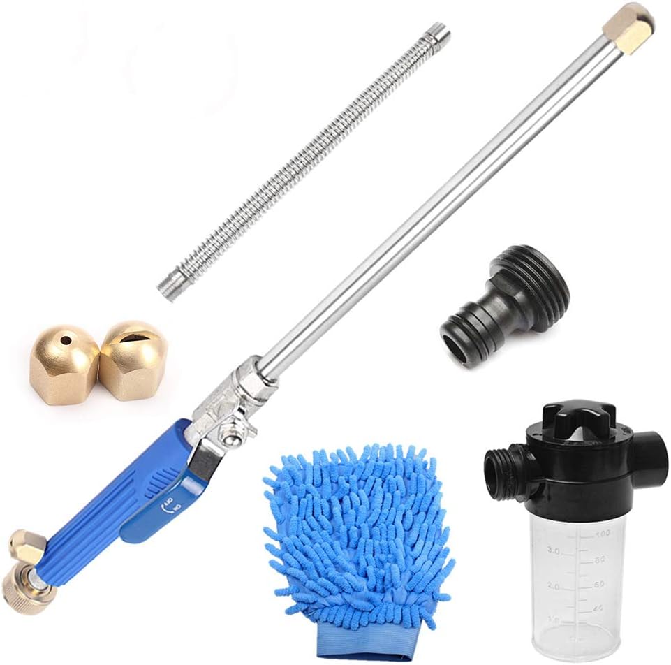 BAtech Hydro Jet Kit de manguera de boquilla de agua extensible de