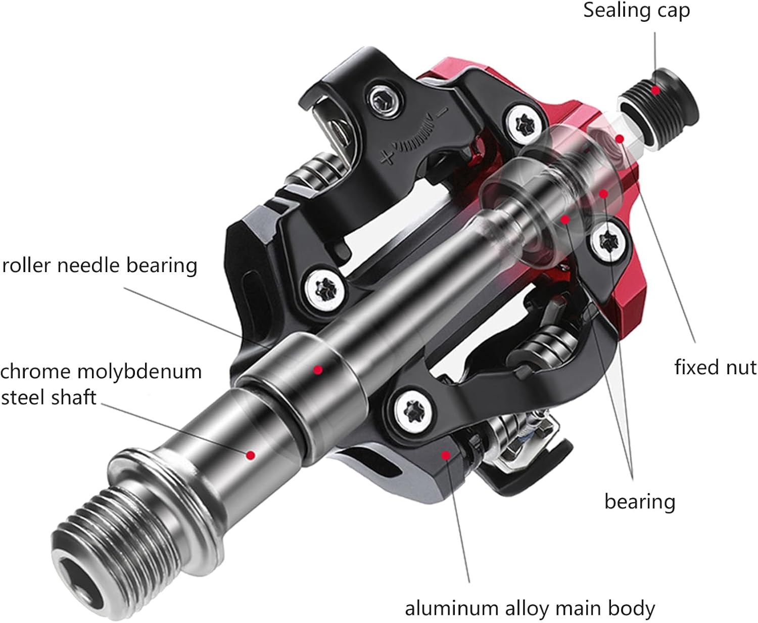 高性能サイクリングペダル 簡単取り付け クリートペダル 軽量自転車 スムーズなデザイン ルックシステム アルミニウム合金自転車