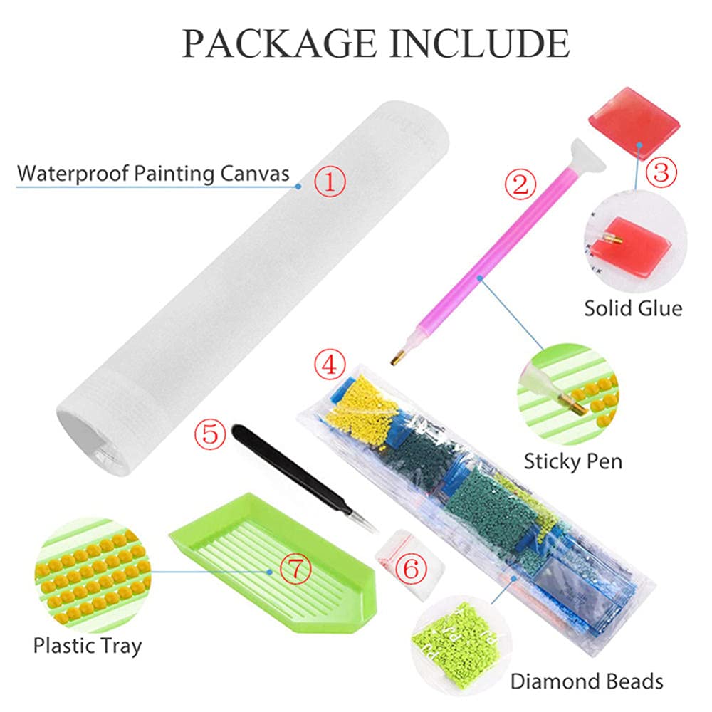 RICUVED Diamond Painting Kit Pittura Diamante Mucca Per