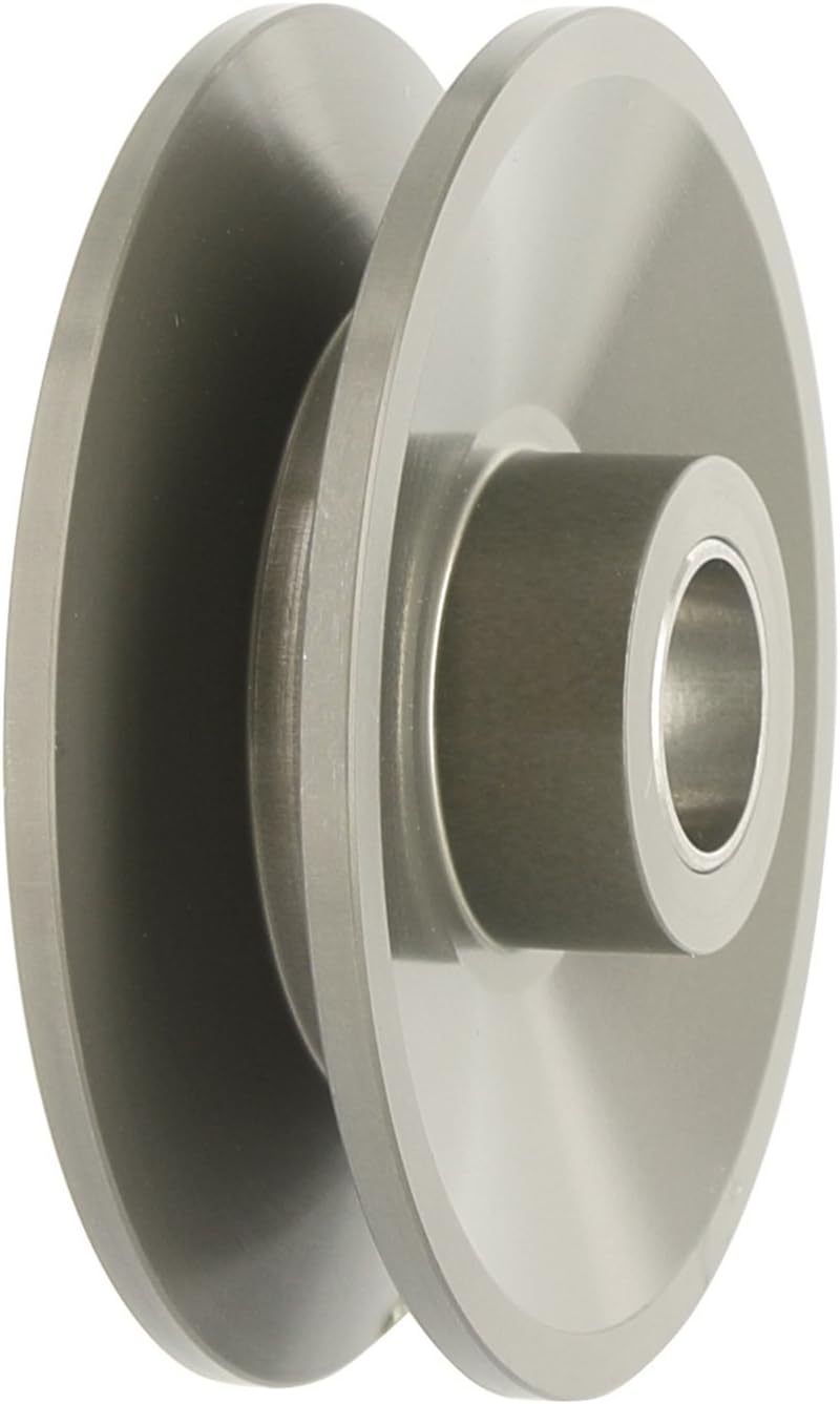 Powermaster 181 Alternator Pulley, V-Belt, 1 Groove, 2.8 in Diameter, 15/17 mm Shaft, Aluminum, Gray Anodized, Compatible with Powermaster Alternators, Each