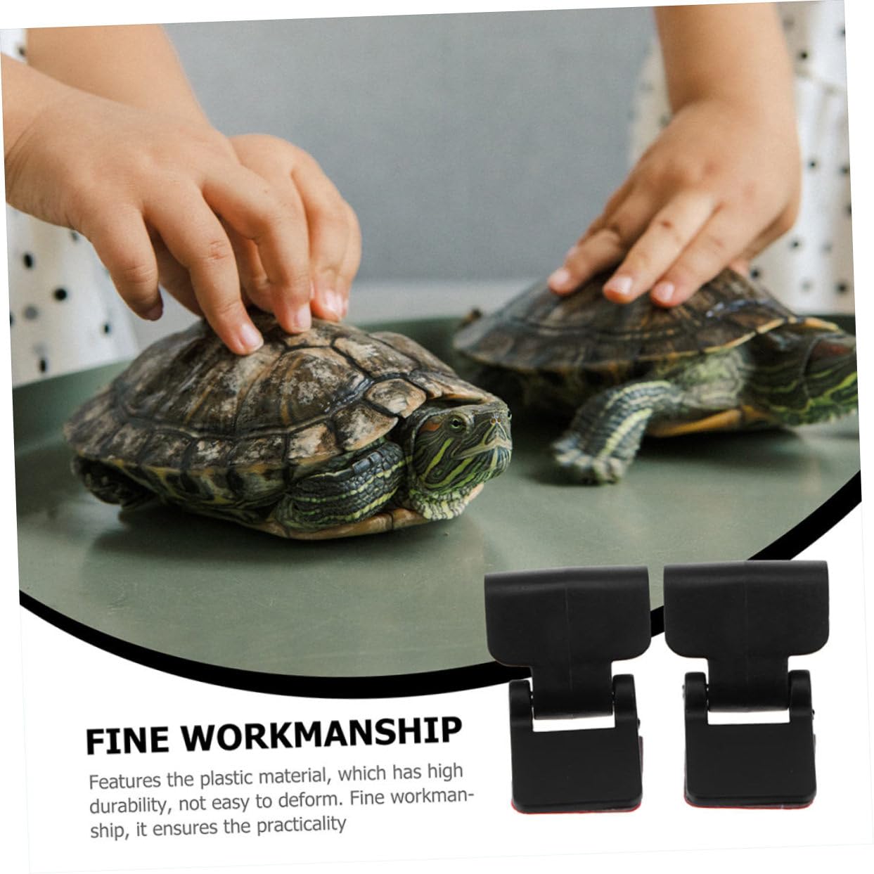 FRCOLOR 6 Sztuk - Blokada Ewakuacyjna Części Do Terrarium Dla Żółwi Zatrzask Zbiornika Dla Gadów Dla Zwierząt Domowych Terrarium Dla Żółwi Dostaw Zatrzask Zbiornika Dla Gadów Szklana