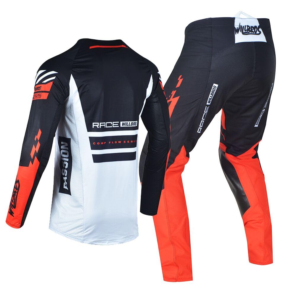 Motocross MX Pantalones Camiseta Combinación Pantalón Jersey Moto Motocicleta de Enduro BMX MTB Unisex Adulto