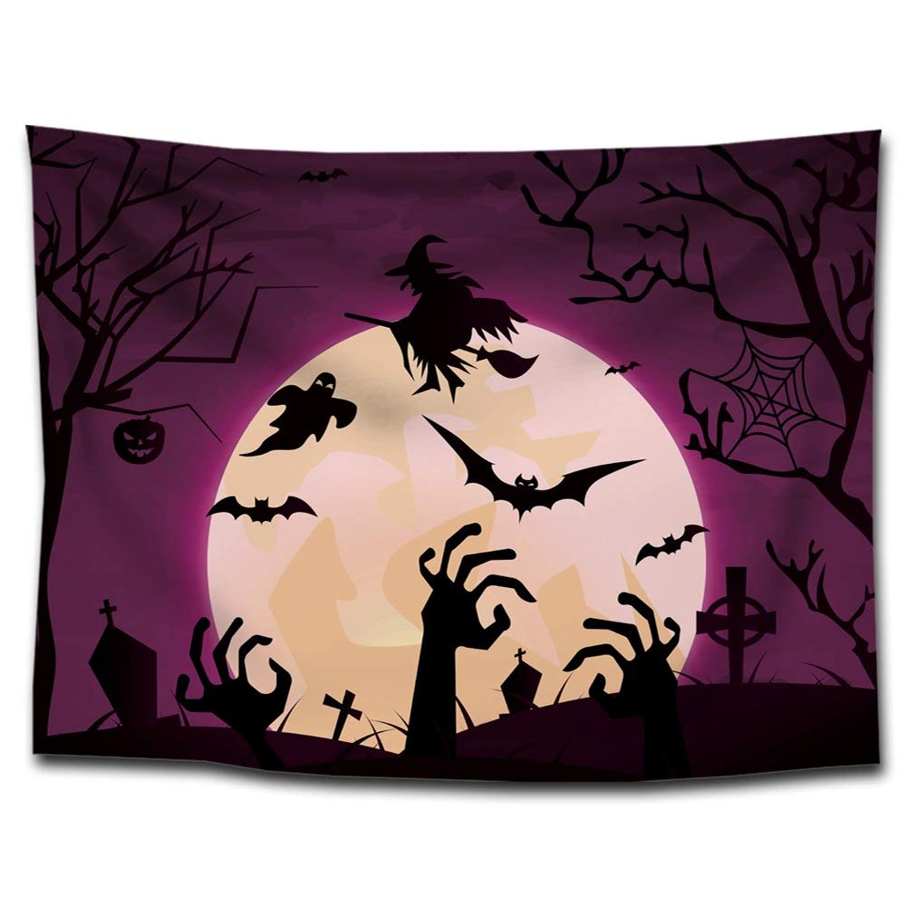 Tapisserie Halloween d'horreur pour créer une ambiance de fête mystique dans votre salon