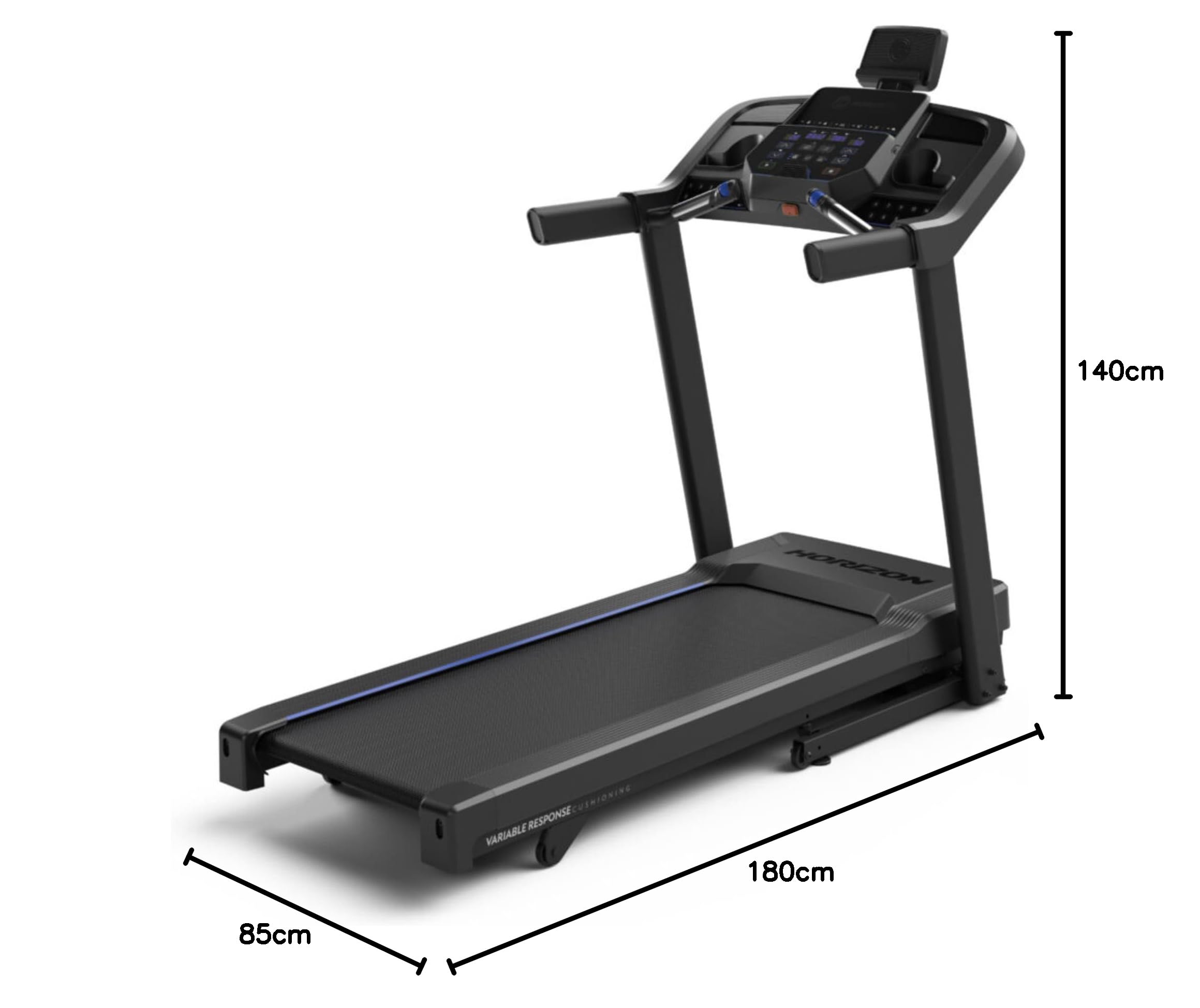 Horizon Fitness 5.0AT Laufband mit Quick Dial Steuerung für Steigung und Geschwindigkeit