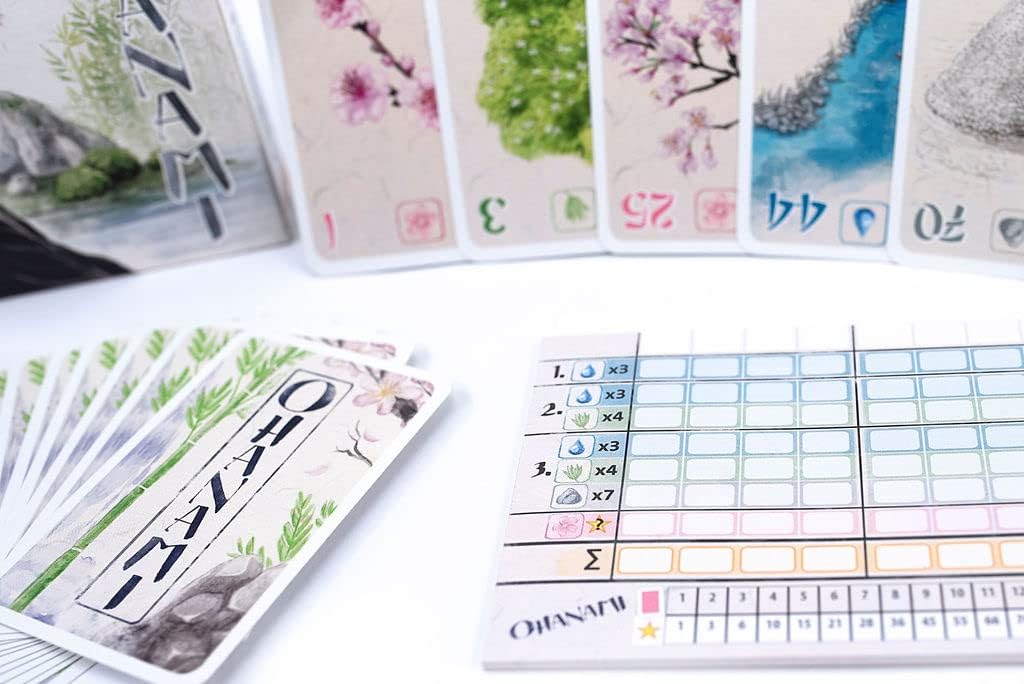 Pandasaurus Games Ohanami - Competitive Strategy Card Game - Family-Friendly Board Games - Adult Games for Game Night - Card Games for Adults, Teens & Kids (2-4 Players)