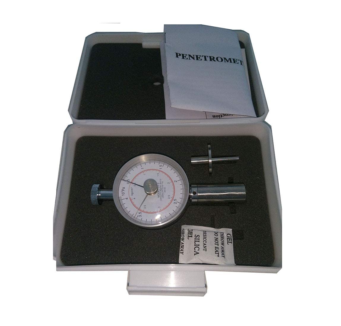 Fruit Hardness Tester Meter Fruit Penetrometer Pointer Type GY-2 with 1 Head Dim Range 0.5 to 4kg/cm2 (x10 5pa)