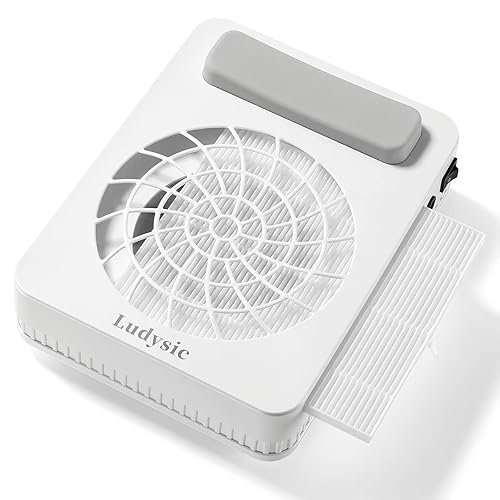 Colector de polvo de uñas con filtro reutilizable, extractor de polvo al vacĂo para uñas acrĂlicas con potente ventilador, bajo ruido, salĂłn de uñas Colector de polvo de uñas con filtro reutilizable, extractor de polvo al vacĂo para uñas acrĂlicas con potente ventilador, bajo ruido, salĂłn de uñas