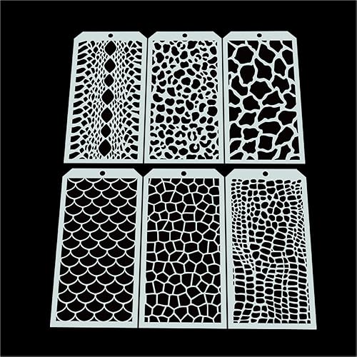 Miniatura 6 de 6 plantillas decorativas de leopardo, plantilla de dibujo artístico, plantillas de cara para álbumes de recortes, pasteles, galletas, azulejos,