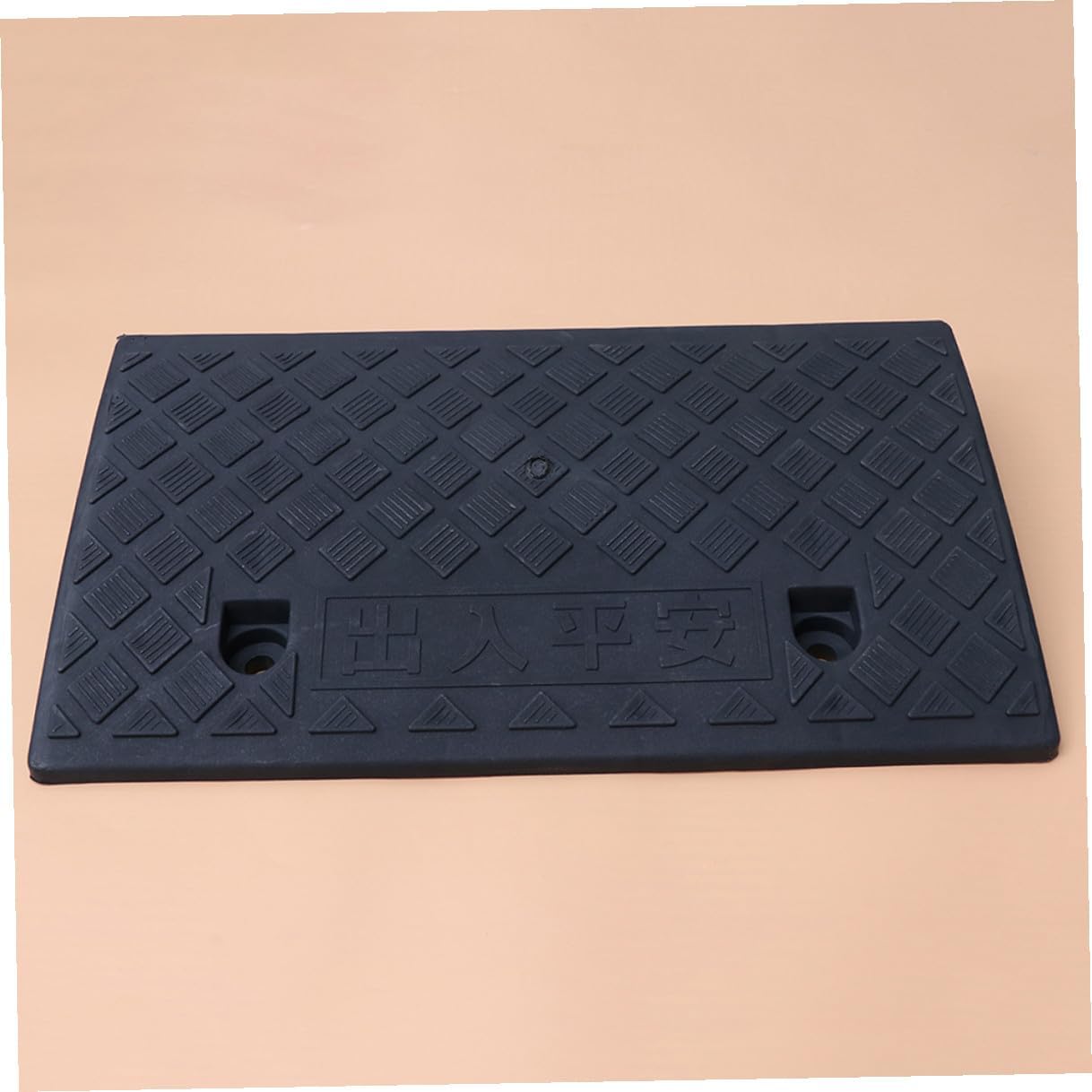 Rubber Triangle Curb Ramp 50x27x9cm Black Car Loading Ramp for Auto Scooter Motorcycle Accessory