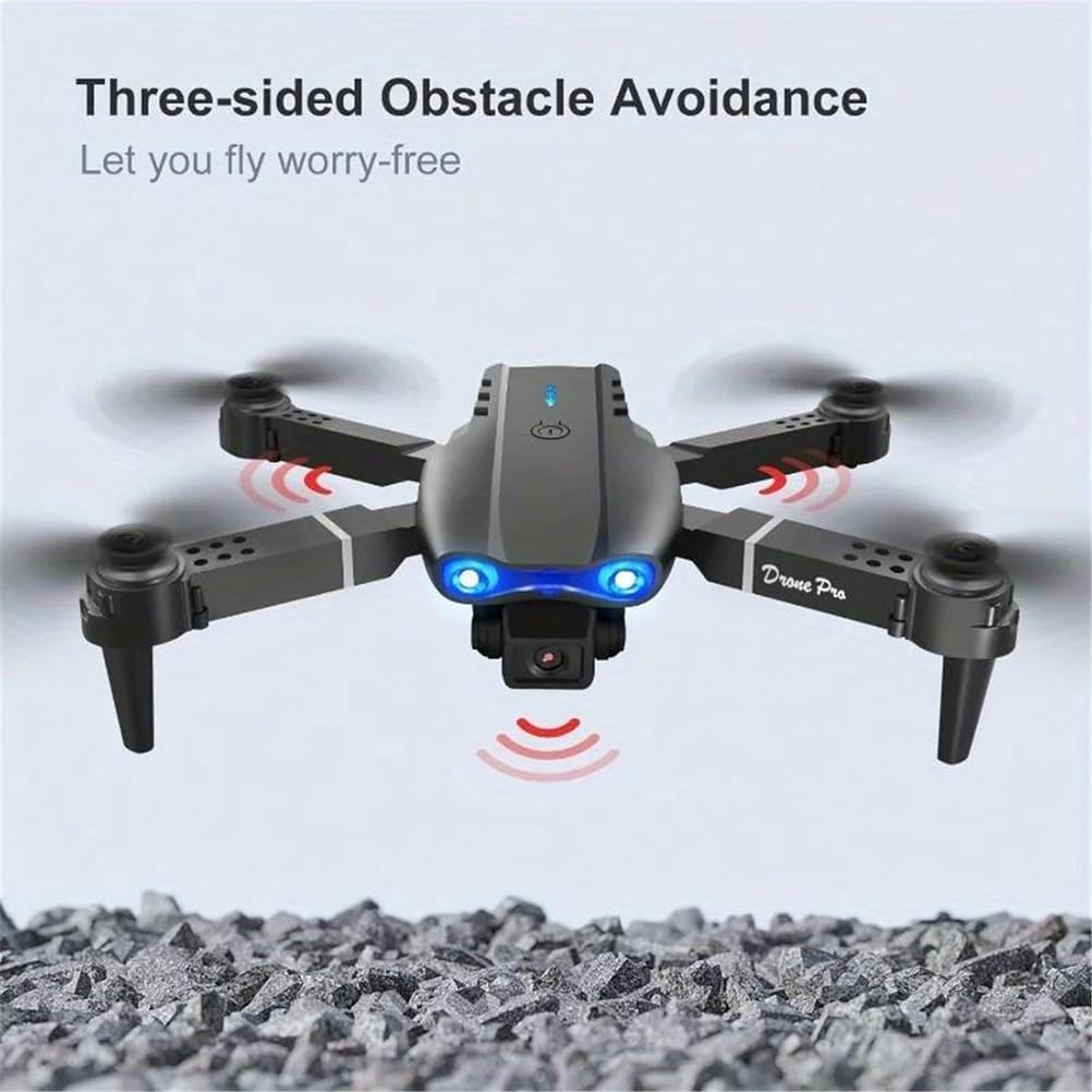 Dron e99pro z podwójną kamerą hd 1080p i funkcją utrzymywania wysokości, przyjazny dla początkujących — długi czas pracy baterii, ładowanie przez usb, idealny prezent na zewnątrz