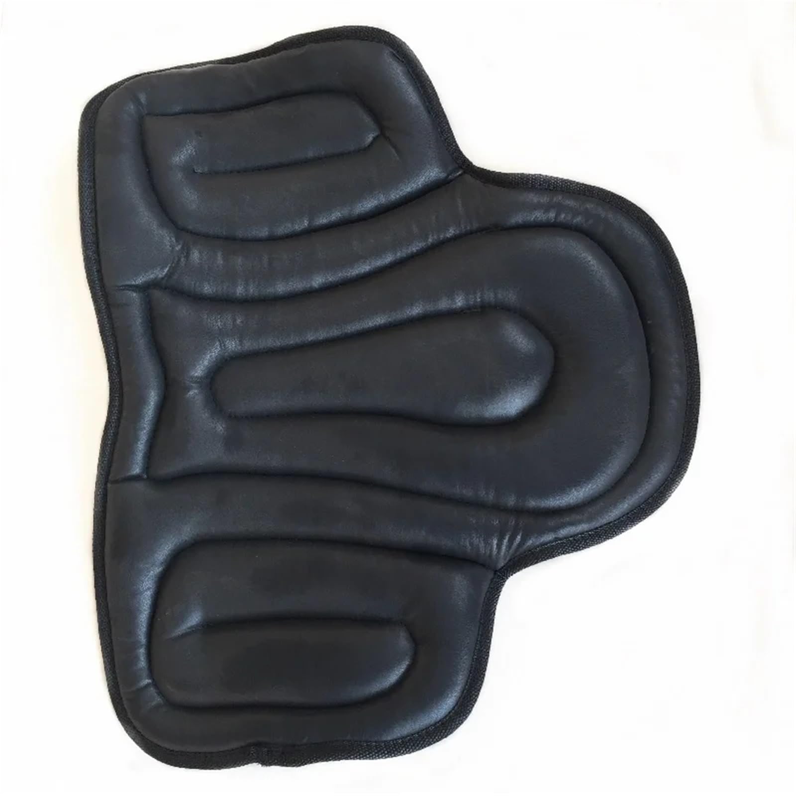 Podkładka pod siodło do jazdy konnej, Podkładka pod siodło dla konia PU Pianka zapamiętująca kształt Czarny Czerwony Jeździectwo(Black)
