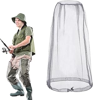 ハエよけ帽子、メッシュベールバケットハット - フライヘッドネットハットメッシュフライヘッドネット - ネットメッシュフェイスカバー付き屋外保護サンハット、キャンプ、アウトドアアドベンチャー、旅行用保護巾着帽子