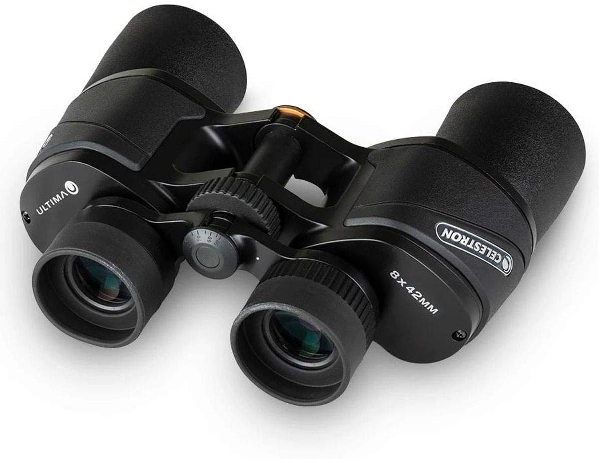 Celestron 72252 Ultima 8 x 42 Porro Prism Binocular, Fully Multi-Coated Lens, BaK-4 Prism Glass, Black