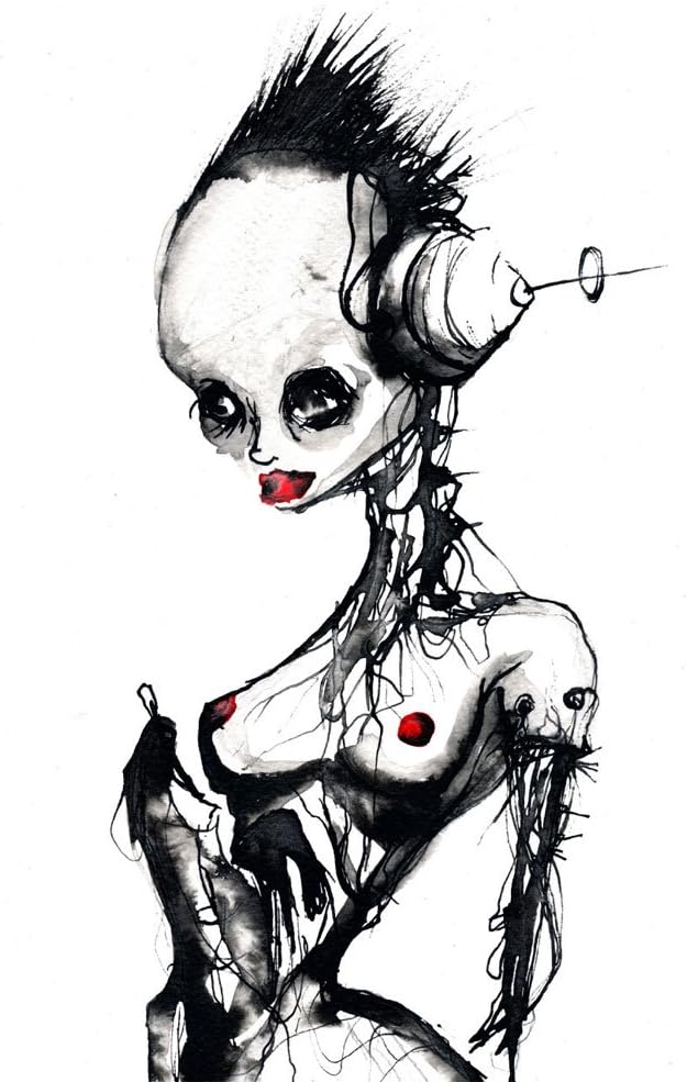 Wednesday Wolf Robotik Erotik 8.5"x11"