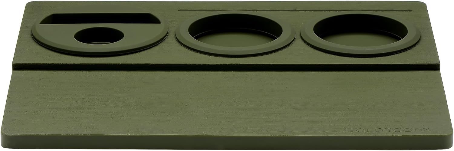 Normcore Espresso Tamping Mat, Silicone Tamper Mat, Espresso Accessories Tool for Baristas, Food Grade Non-Slip Silicone, 9.5 Inch x 7.5 Inch, Dark Green