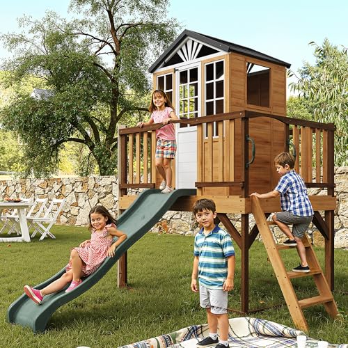 Fansafurn 9-in-1 Kids' Outdoor Playhouse Set