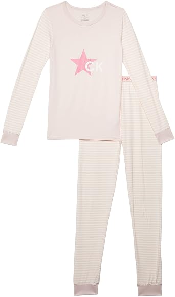 Amazon.com: Calvin Klein Conjunto de dos piezas para niña (niños  pequeños/niños grandes) : Ropa, Zapatos y Joyería