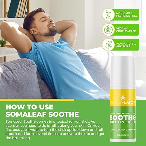 Miniatura 3 de Calma, aceite de cáñamo roll-on de 1500 mg, extra fuerte, comodidad natural para músculos, caderas, articulaciones, cuello, espalda, codos, dedos,
