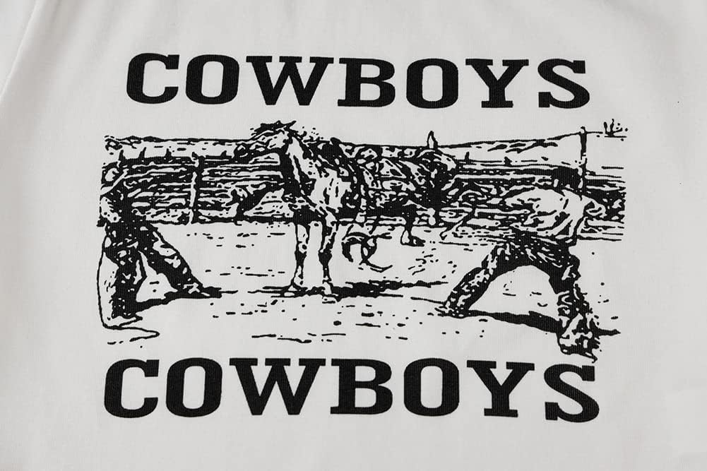 Cowboys Crop Top E Girl Clothing y2k Graphic Baby Tees for Teen Girls - Image 4