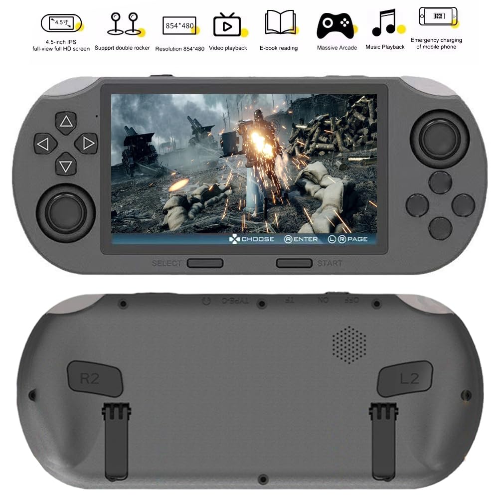 Console di Videogiochi Portatile Retrò - Gamepad USB Ricaricabile per Bambini e Adulti, Regalo di Compleanno per Amici