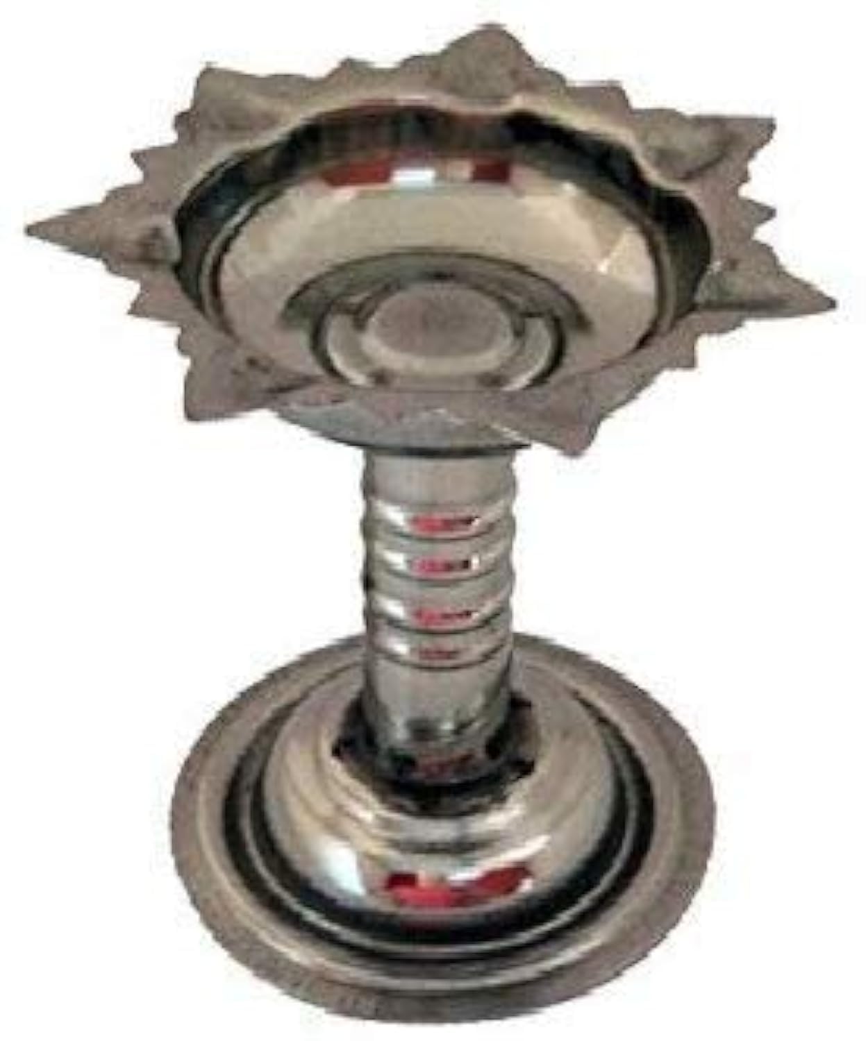 Garden Of Arts Stainless Steel Puja Aarti Diya (Silver)