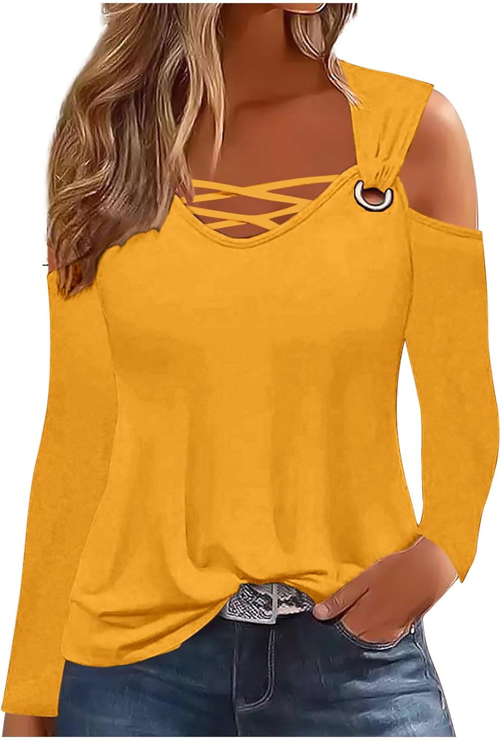 Jeans Top Naranja Outfit Jeans Blouse Outfit Outfit Con Blusa