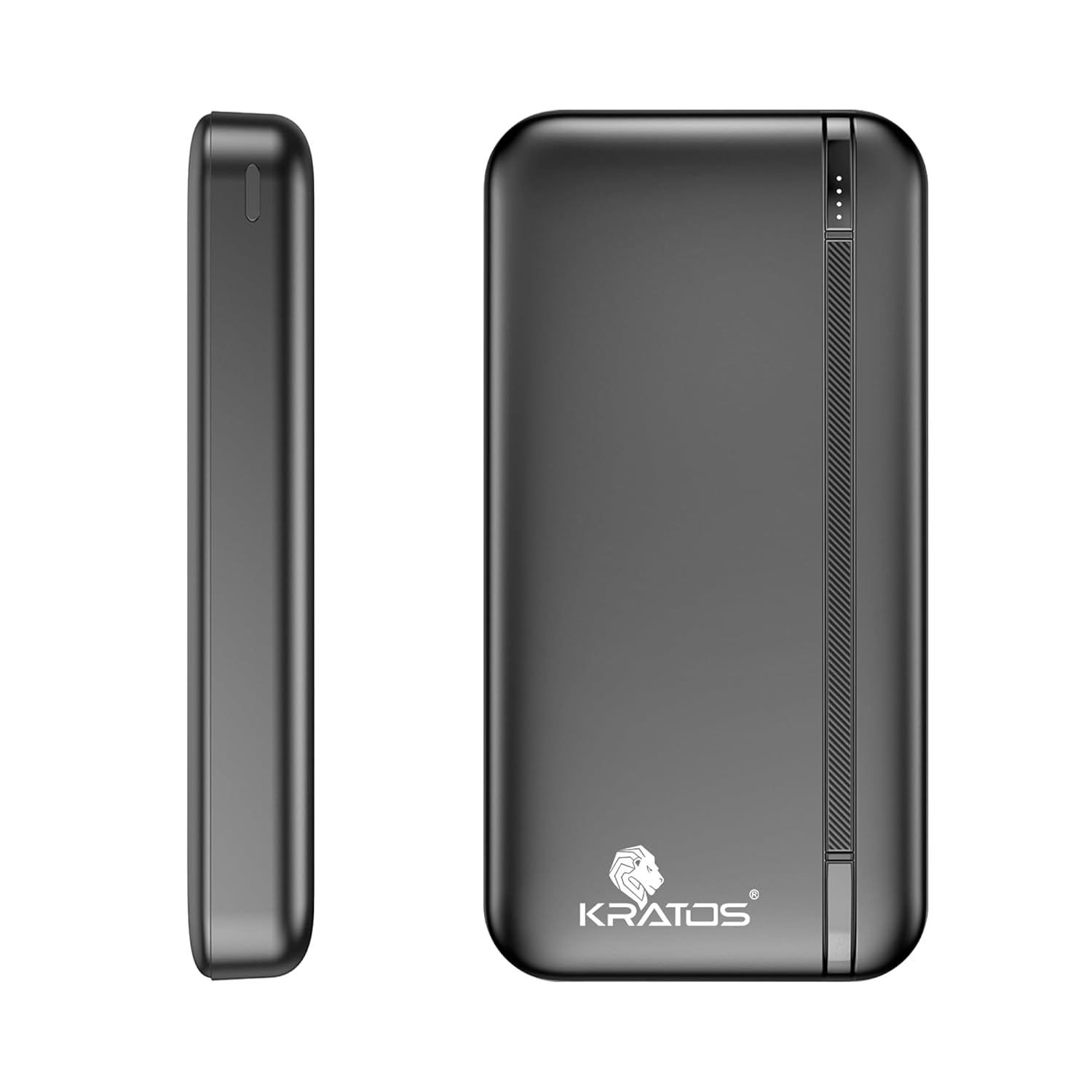 Kratos Legend Plus Power Bank 20000mah with Dual USB Output, 12W Fast Charging Power Bank with Slim Design and Compact Size, Type C and Micro USB Inputs, Made in India, BIS Certified Kratos Legend Plus Power Bank 20000mah with Dual USB Output, 12W Fast Charging Power Bank with Slim Design and Compact Size, Type C and Micro USB Inputs, Made in India, BIS Certified