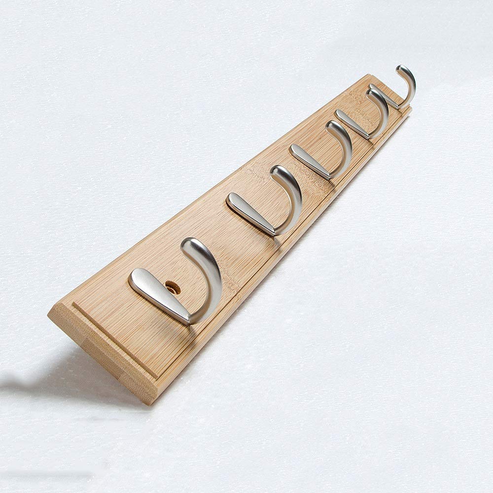 MOBYGKFY Household Coat Rack, Bedroom Furniture Hanger Hooks Living Room Closet Wooden Hat Rack Hanger Wall Rack