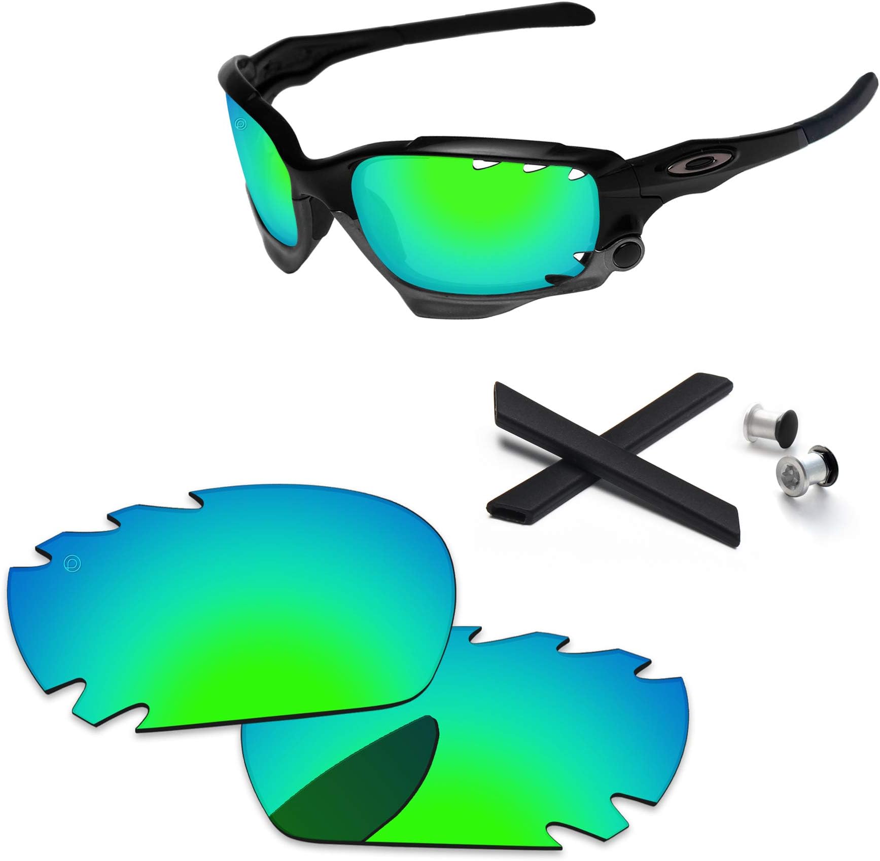 Replacement Lenses for Oakley Racing Jacket/Jawbone Vented OO9171 62mm - Precision Fit, UV Block & Impact Resistant