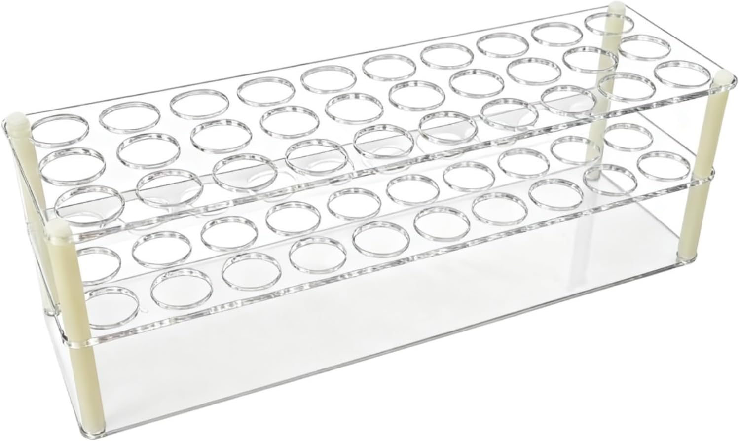 Tube Rack Acrylic Test Tube Holder Rack for 15ml Multifunctional Science(23x7.3x8.3cm)
