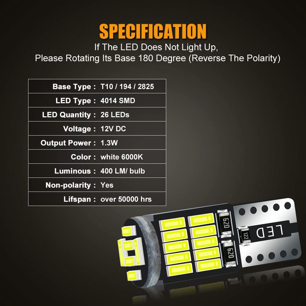 EBAIFUN White Interior LED Light Kit Compatible with 07-18 Jeep Wrangler | JK JKU 2-Door 4-Door Super Bright 6000K Bulbs Accessories Package + License Plate Lights