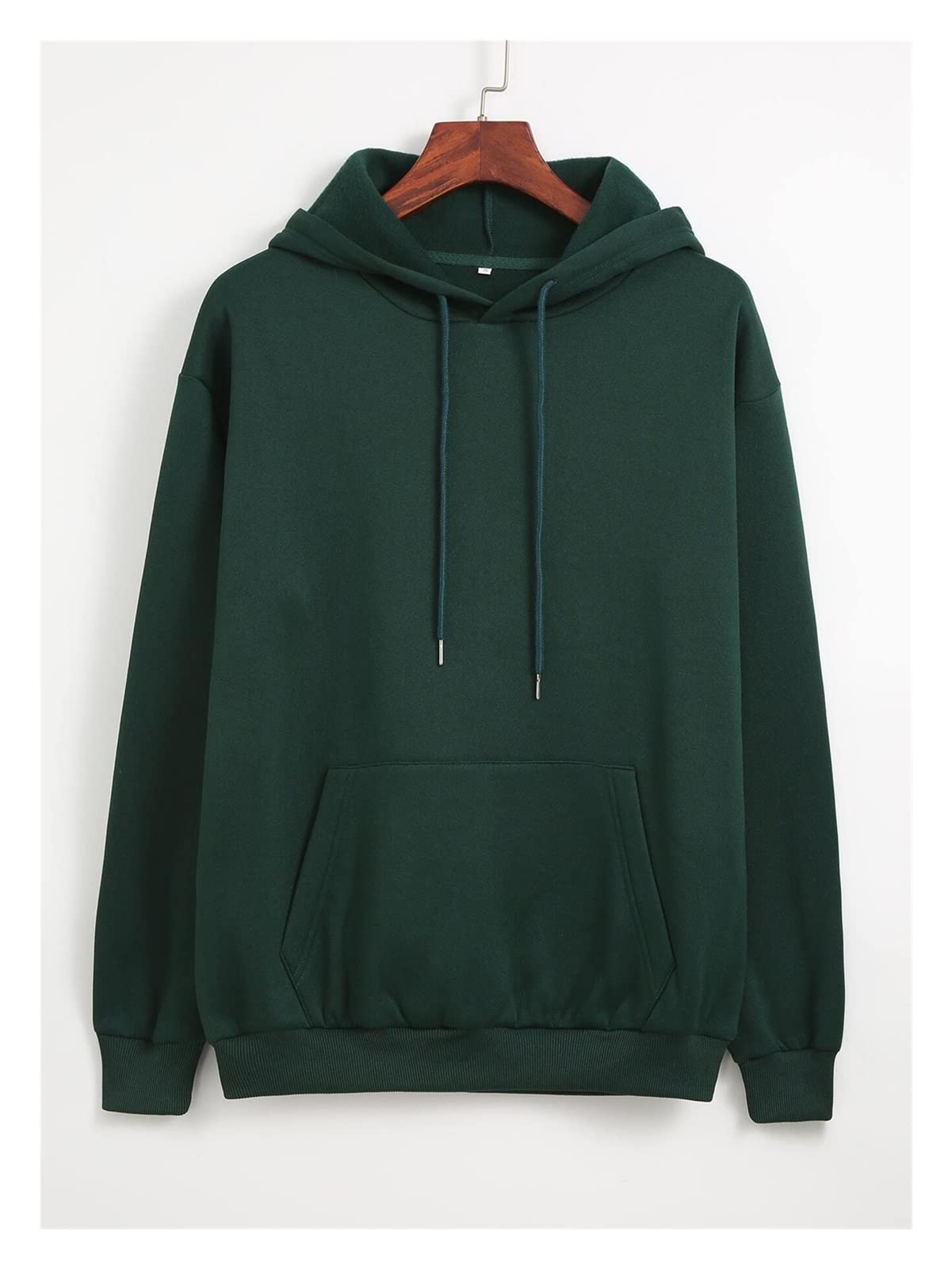 Sweat à capuche surdimensionné femme vert foncé pull manches longues casual taille XS
