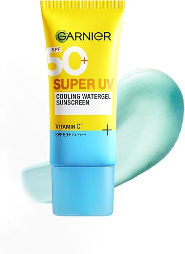 Garnier Super UV Cooling Watergel Sunscreen SPF 50 PA++++ | Instant Cooling & 8-hr freshness |Lightweight gel |No white cast |Suitable for oily dry…