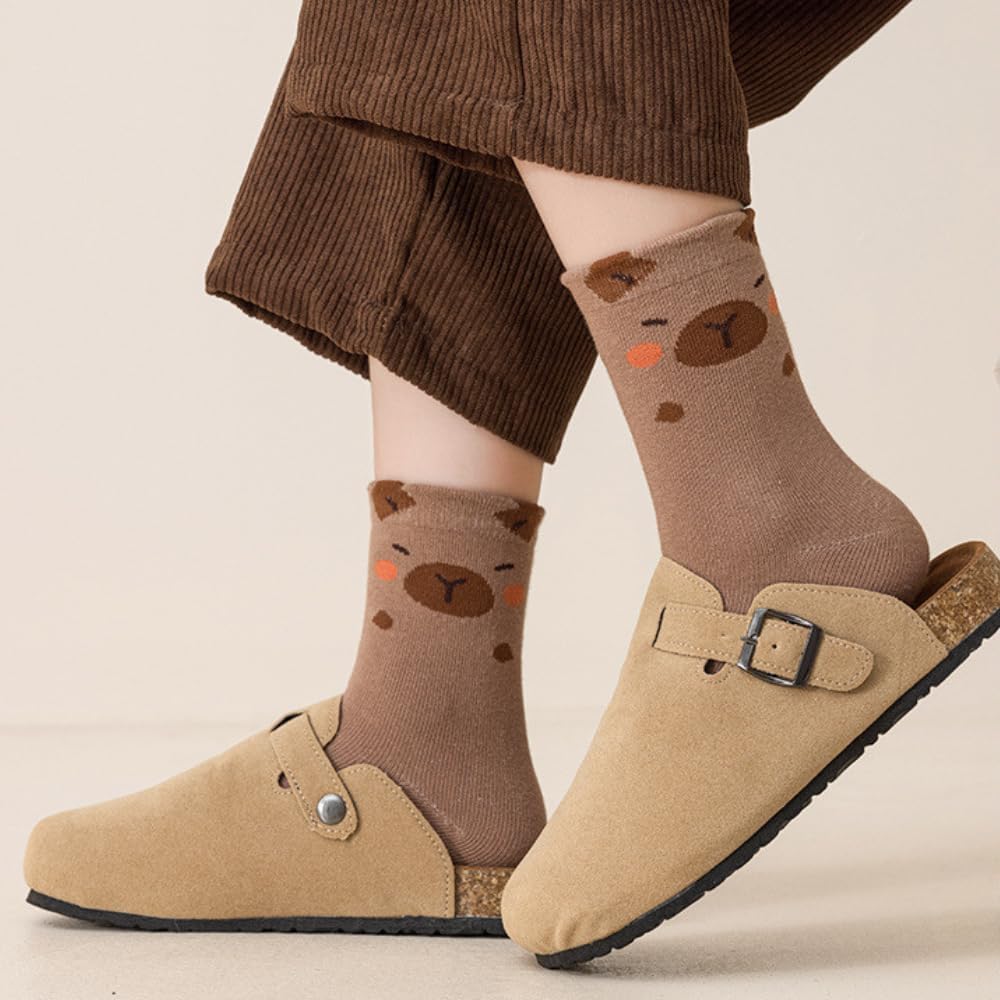 Children Capybara Themed Socks Comfortable Cotton
