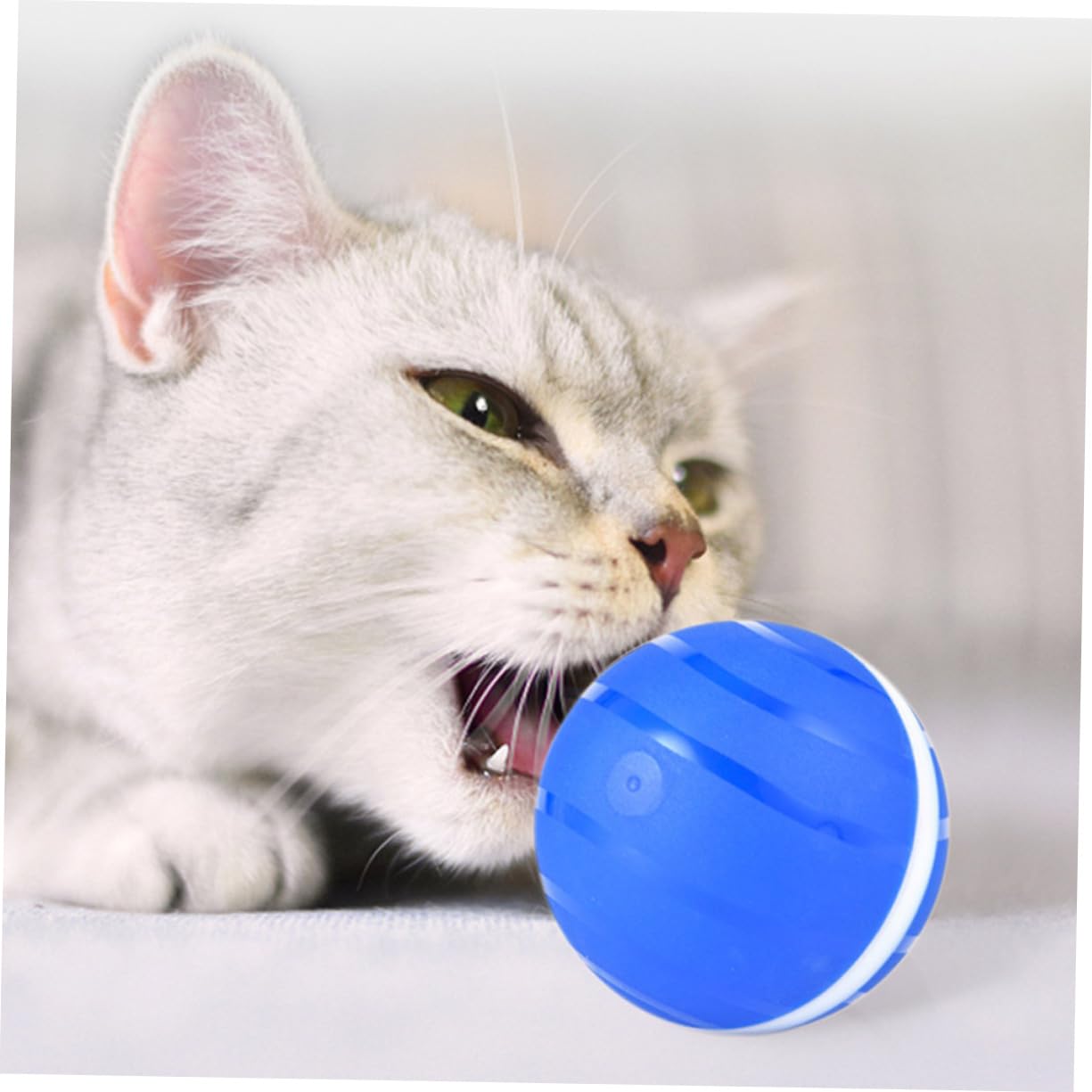 TOYANDONA Pelota Luminosa para Gatos Juguete Interactivo De Pelota para Mascotas Recargable por USB Balones Intermitentes para Gatos Interactiva