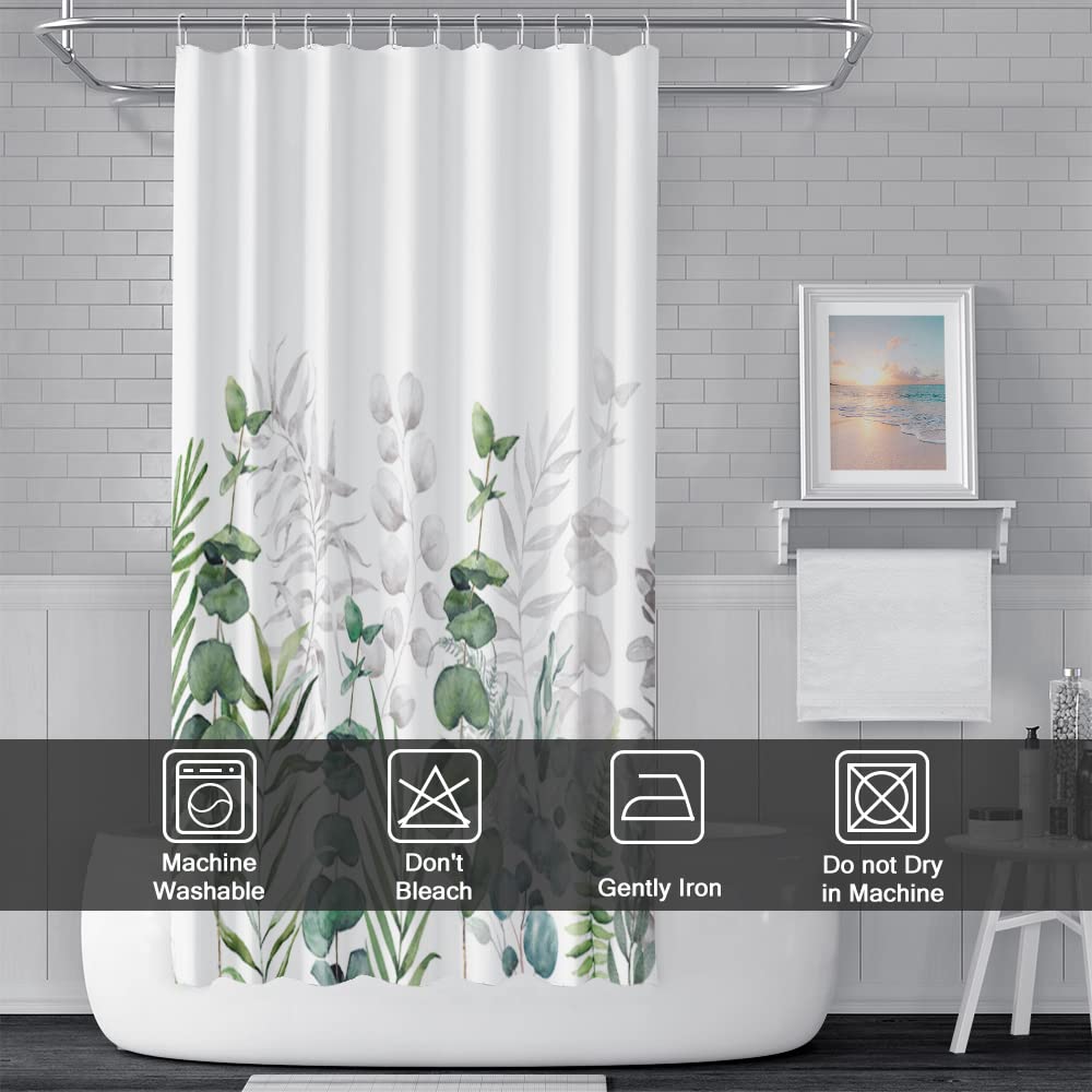 Tenda da doccia con foglie rosse, set di tende da bagno con piante botaniche primaverili e salvia con ganci per l'arredo del bagno, 90x180 cm | Leroy Merlin