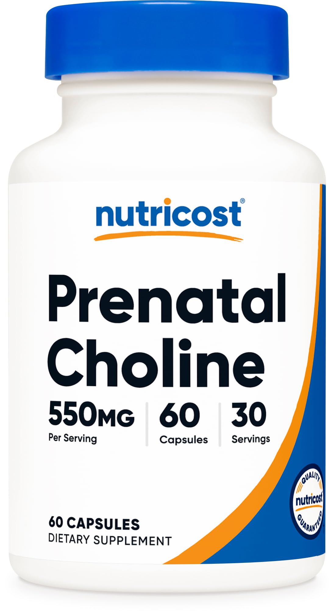 Nutricost Prenatal Choline (550mg) 60 Capsules, Vegan