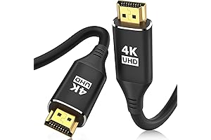 HDMI Cables 12FT/3.6M, 4K HDMI 2.0 Cord with CL3 In-Wall Rated