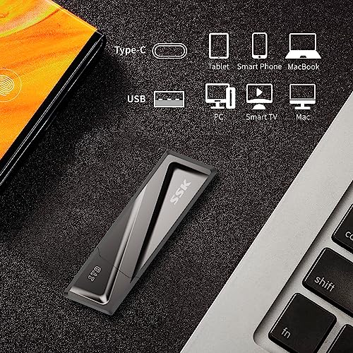 Image of SSK 1TB USB Flash Drive up to 550MB /s USB 3.2 Gen2 Externel Thumb Drive