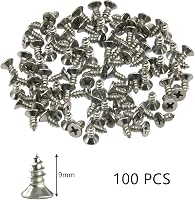 DDHOMIN 100 db Műanyag Zsanér Tipli Készlet Csavarokkal - Ajtózsanér Javító Dübel Szett Fehér Nylon Bővítő Tiplik M4x8 mm 6