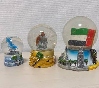 Amazon.co.jp: スノードーム 3個セット ドバイ ニューカレドニア