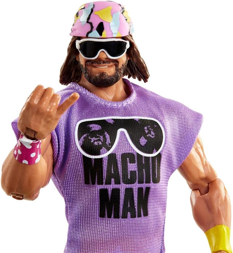 🔥 WWE Randy Macho Man Savage Legends Series 11 Elite Collection Wrestling Action Figure (Cream of The Crop Yellow)