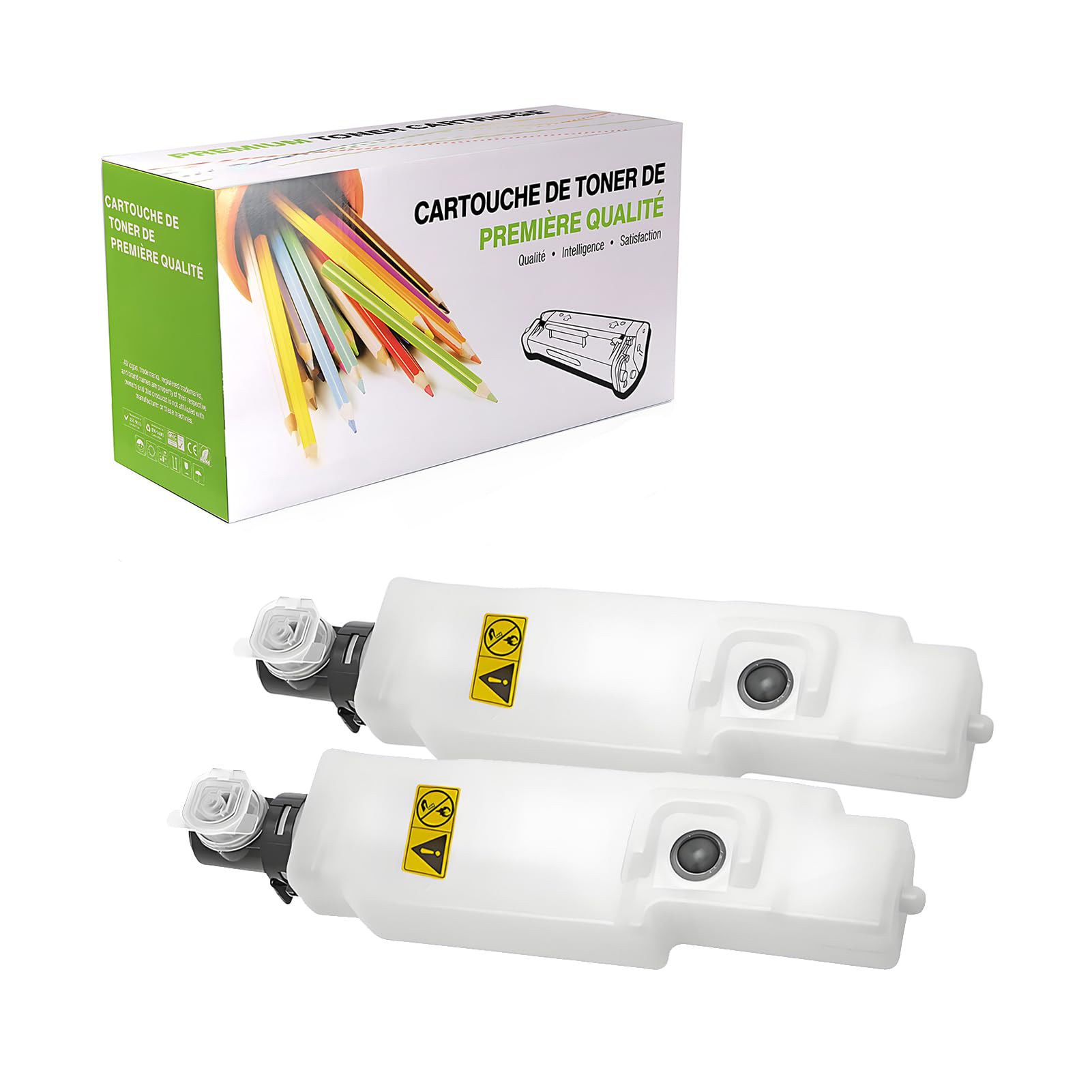 Kompatibler Resttonerbehälter Ersatz Für Kyocera WT-860 WT860 1902LC0UN0 Für Verwendung Mit Kyocera FS-C8650DN Copystar CS3050 CS3500I CS3550CI Drucker,(Schwarz-40000 Seiten),2 pack