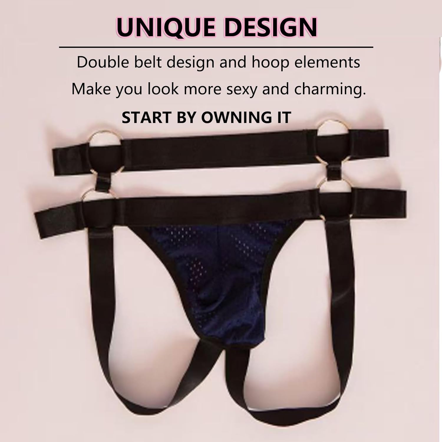 Men's Jockstrap Underwear Wide Belt Athletic Supporter for Men Thongs Sport Underwear Jock Strap - Image 3