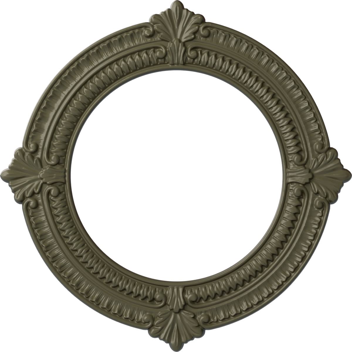 Ekena Millwork CM13BNPTF Benson Ceiling Medallion, Painted Turtle