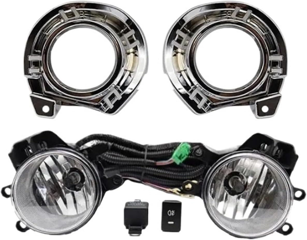 Fog Lights ，Compatible For Toyota Axio Fielder 2016 2017 ，Fog Light For Headlight Fog Lamp Cover Grille Bezel Harness Switch Kit