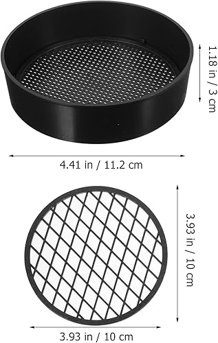 Miniatura 3 de YARNOW Juego de 3 tamices de suelo de malla, tamiz de arena, colador de malla fina, herramienta de jardinería, tamiz de suelo para compost de arena