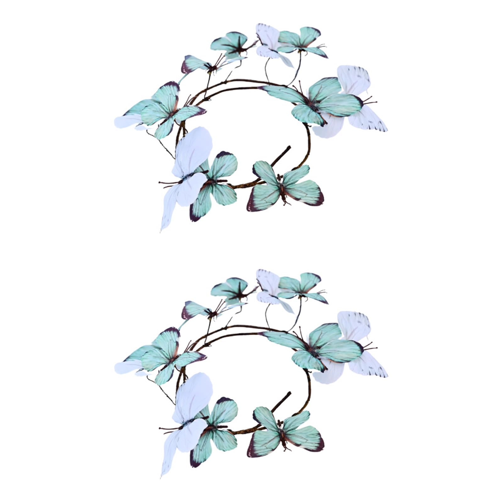 Msioytog Gradients Butterfly Silk Flower Bouquet Textured Branch for Table Top Centerpieces or Party Decoration Color Changing Party Decoration Vine