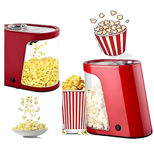 Pipoqueira Elétrica de Ar Quente Pipoca Saudável Sem Óleo