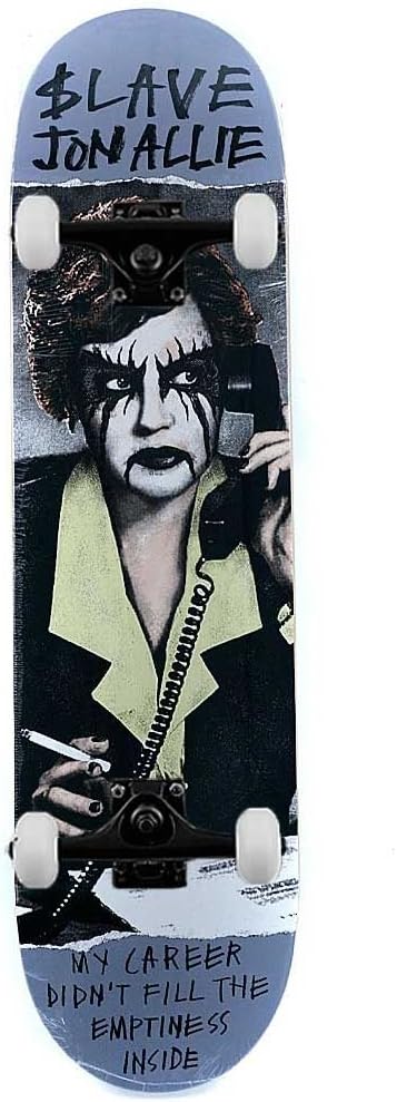 Slave Skateboards Allie Black Metal Complete Skateboard 8.125"